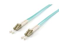 Equip Câble patch LC vers LC 1,50 m Multimode Duplex OM3 Turquoise
