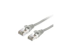 Equip Câble Réseau 605502 Gris 3m Cat6 S/FTP (S-STP) RJ-45 Mâle Contacts Or 1000 Mbit/s LSZH PoE+ 28/7 AWG Cuivre 250MHz