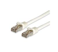 equip - Cordon de raccordement - RJ-45 (M) pour RJ-45 (M) - 20 m - Paire torsadée blindée (SSTP) - CAT 6a - moulé - blanc