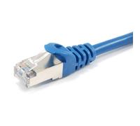 equip - Cordon de raccordement - RJ-45 (M) pour RJ-45 (M) - 1 m - SFTP, PiMF - CAT 6a - moulé, bloqué - bleu