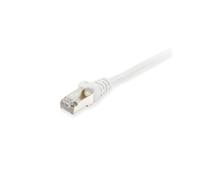 Equip Câble Réseau Cat6 S/FTP 3m Blanc, Connecteurs RJ-45 Plaqué Or, LSZH, Gigabit Ethernet 1000 Mbit/s, PoE+, AWG 28/7, 250 MHz