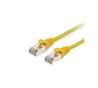 Equip Câble Réseau Cat6 S/FTP 50m RJ45 Mâle-Mâle Jaune, Conducteur Cuivre, Gaine LSZH, PoE+, 250MHz, AWG 28/7, Conforme CE/RoHS/UKCA