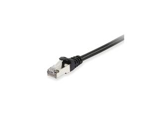 Equip Câble Réseau Cat6 S/FTP (S-STP) 3m Noir, Conducteur Cuivre, Contacts Or, LSZH, PoE+, 10/100/1000Base-T(X), Gigabit Ethernet, 250 MHz