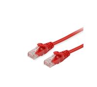 Equip Câble Réseau Cat6 U/UTP 20m Rouge RJ-45 Contacts Or 10Gbps CCA AWG26/7 PVC Diamètre 5mm Certifié ISO/IEC 11801, EN 50173
