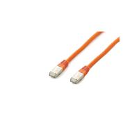 Equip Câble Réseau Cat6a 0.5m S/FTP Orange - Connecteurs RJ-45 Plaqué Or - 10GbE - PoE/PoE+/PoE++ - LSZH - AWG 26/7 - 500MHz