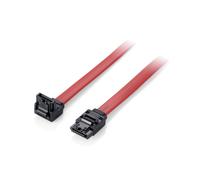 Equip Câble SATA III 0.5m Rouge - SATA 7-pin Mâle/Mâle, Facteur de Forme Bas/Droit - AWG 28/26 - Conforme RoHS - Ref. 111902