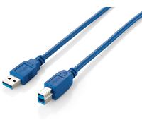 Equip Câble USB 3.0 A-B St/St 1.8m bleu Polybag