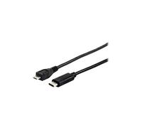Equip Câble USB Micro-B vers USB-C (24 broches) 1 m USB 2.0 3 A moulé Noir