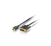 equip - Câble vidéo/audio - HDMI (M) pour DVI-D (M) - noir