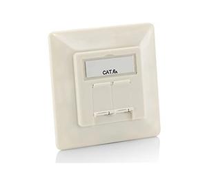 Equip Cat.6A Façade modulaire Allemande - Prises de Courant