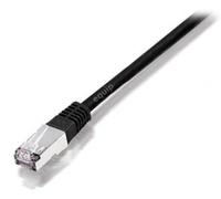 Equip Cat.6A PlatinumS/FTP Patchkabel, 0.5m, Schwarz