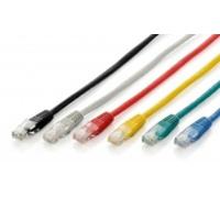 equip CCA Patchcâble U/UTP 2xRJ45 Cat.6 noir 0,5m