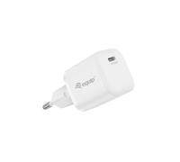 Equip Chargeur Secteur USB-C 20W Power Delivery 3.0 5-12V 3A Smartphone/Tablette Blanc, Protections Surtension/Surintensité/Court-circuit, 100-240V
