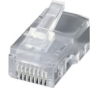 Equip Connecteur téléphonique RJ45/8P8C non blindé 100pcs transp.