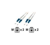 equip - Cordon de raccordement - LC multi-mode (M) pour LC multi-mode (M) - 10 m - fibre optique - 62,5 / 125 microns - orange