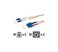 equip - Cordon de raccordement - LC multi-mode (M) pour SC multi-mode (M) - 2 m - fibre optique - 62,5 / 125 microns - orange