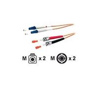 equip - Cordon de raccordement - LC multi-mode (M) pour ST multi-mode (M) - 5 m - fibre optique - 50 / 125 microns - gris