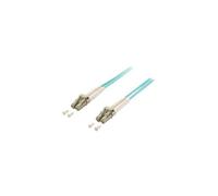 equip - Cordon de raccordement - LC/UPC multimode (M) pour LC/UPC multimode (M) - 2 m - fibre optique - 50 / 125 microns - OM3 - turquoise