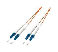 equip - Cordon de raccordement - LC/UPC multimode (M) pour LC/UPC multimode (M) - 3 m - fibre optique - 50 / 125 microns - OM3 - démarré - orange