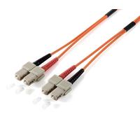 equip - Cordon de raccordement - mode unique SC (M) pour mode unique SC (M) - 5 m - fibre optique - duplex - 9 / 125 micromètres - OS2 - sans