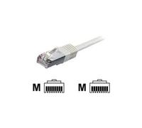 equip - Cordon de raccordement - RJ-45 (M) pour RJ-45 (M) - 1 m - Paire torsadée blindée (SSTP) - CAT 6 - moulé, bloqué - gris