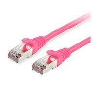Equip 605580 RJ45 Câble réseau, câble patch CAT 6 S/FTP 1.00 m rose contacts dorés