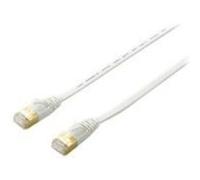 equip - Cordon de raccordement - RJ-45 (M) pour RJ-45 (M) - 2 m - SFTP - CAT 6a - moulé, bloqué, plat - blanc G