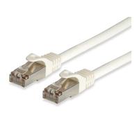 equip - Cordon de raccordement - RJ-45 (M) pour RJ-45 (M) - 20 m - Paire torsadée blindée (SSTP) - CAT 6a - moulé - blanc