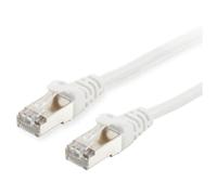 equip - Cordon de raccordement - RJ-45 (M) pour RJ-45 (M) - 25 cm - Paire torsadée blindée (SSTP) - CAT 6 - sans halogène, moulé, bloqué - rouge