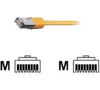equip - Cordon de raccordement - RJ-45 (M) pour RJ-45 (M) - 25 cm - Paire torsadée blindée (SSTP) - CAT 6 - sans halogène, moulé, bloqué - orange