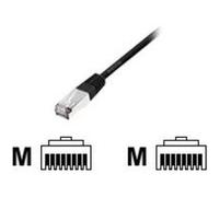 Equip 605592 RJ45 Câble réseau, câble patch CAT 6 S/FTP 3.00 m noir contacts dorés