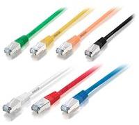 equip - Cordon de raccordement - RJ-45 (M) pour RJ-45 (M) - 5 m - Paire torsadée blindée (SSTP) - CAT 6 - moulé, bloqué - jaune