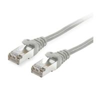 equip - Cordon de raccordement - RJ-45 (M) pour RJ-45 (M) - 5 m - SFTP - CAT 6 - sans halogène, moulé, bloqué - gris