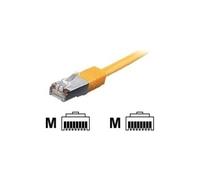 equip - Cordon de raccordement - RJ-45 (M) pour RJ-45 (M) - 5 m - SFTP - CAT 6a - sans halogène, moulé, bloqué - jaune