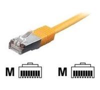 Equip Cordon de raccordement RJ-45 mâle–mâle CAT 6a SFTP 5 m sans halogène moulé bloqué jaune