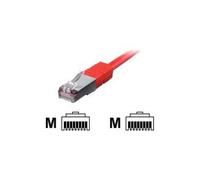 equip - Cordon de raccordement - RJ-45 (M) pour RJ-45 (M) - 50 cm - Paire torsadée blindée (SSTP) - CAT 6 - moulé, bloqué - rouge