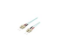 equip - Cordon de raccordement - SC multi-mode (M) pour SC multi-mode (M) - 0.5 m - fibre optique - duplex - 50 / 125 microns - OM3 - démarré -