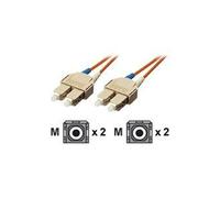equip - Cordon de raccordement - SC multi-mode (M) pour SC multi-mode (M) - 3 m - fibre optique - 62,5 / 125 microns - orange