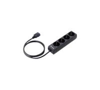 equip - Coupe-circuit - CA 220-240 V - 2.2 kW - entrée : IEC 60320 C14 - connecteurs de sortie : 4 - 1.1 m cordon - Europe - noir