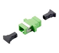 Equip Coupleur fibre optique SC->APC monomode simplex 12pcs vert