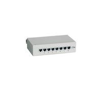 Digital Data Communications Tableau de connexions equip Desktop Cat.5e 8 ports Gris clair RAL 7035