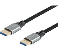Equip DisplayPort 2.1 Premium 16K/60Hz St/St 3.00m gris