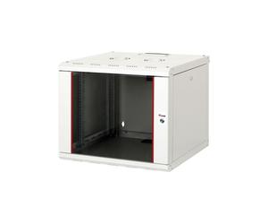 Equip EPM-09-6060-G-CBAA Rack Mural 9U Acier Gris Clair 600x600mm Porte Verre Trempé Rails 1.5mm Kit Montage Mural Inclus