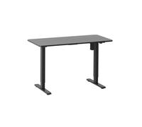 Equip ERGO Bureau Assis-Debout Électrique Noir 120x60cm, Cadre Acier Inoxydable, Hauteur Ajustable, Charge Max 70kg, Gestion Câbles Intégrée