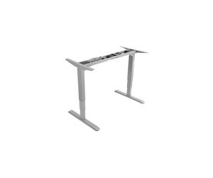 Equip ERGO Cadre Bureau Assis-Debout Électrique 2 Moteurs Gris, 100-220cm Largeur Plateau, 70-110cm Profondeur, 62-128cm Hauteur, 100kg Max
