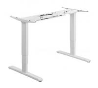 Equip Ergo elek. Deuba 650804 DualMoto Cadre de Bureau Blanc