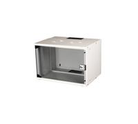 Equip EWM-07-5440-G Rack Mural 7U Acier Gris Clair Porte Verre Trempé 400mm Profondeur Interne 395mm Pré-assemblé avec Kit de Montage Mural