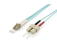 Equip Fiber Optic Patch Cable LC->SC 50/125mμ 15.00m Multimode Duplex Turquoise