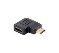 Adaptateur Equip 118910 HDMI Mâle vers HDMI Femelle, Contacts Plaqué Or, Corps en PVC Noir, 46x34x10mm, Certification RoHS