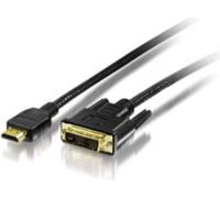 Equip HDMI->DVI-D 1920x1200/60Hz St/St 3.00m noir Polybag